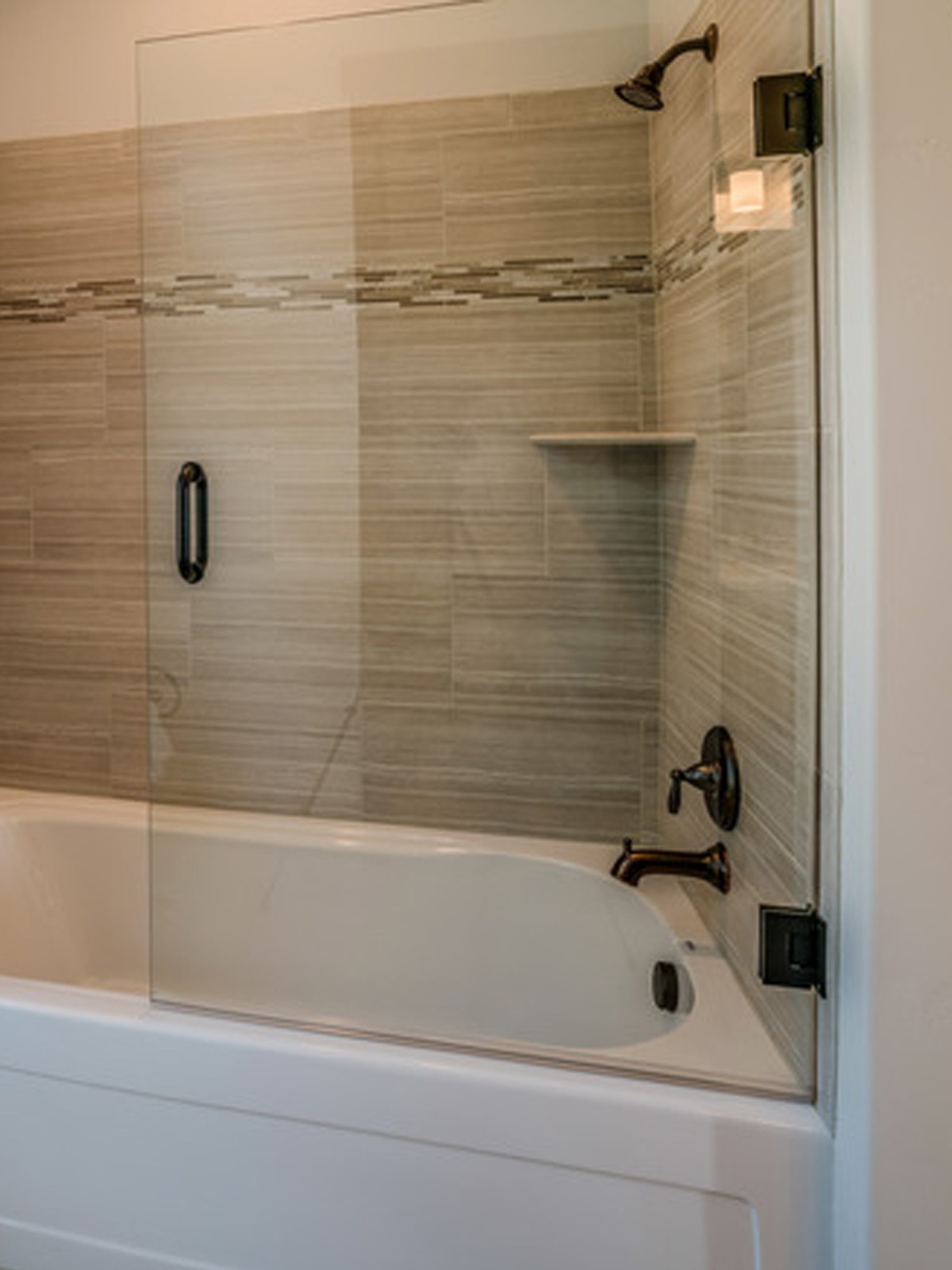 moveable bathtub door