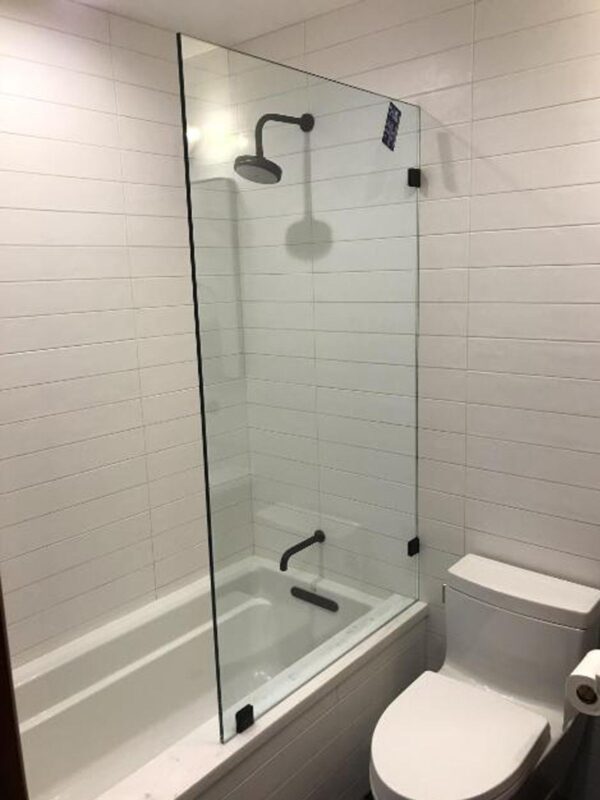 frameless shower bath screen